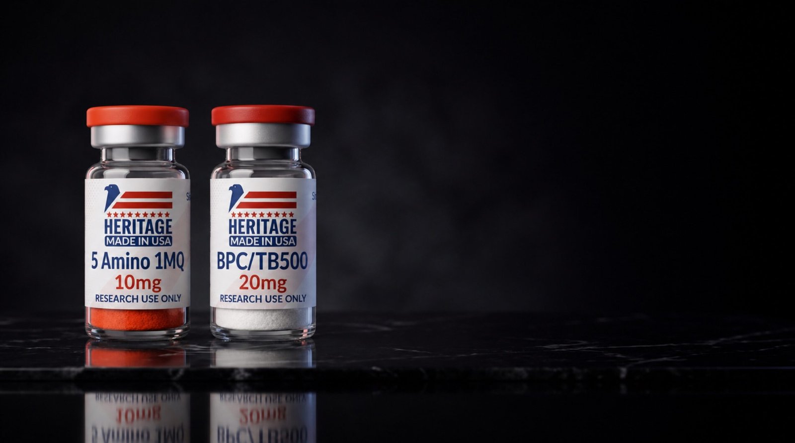 Research bottles from Heritage Labs USA